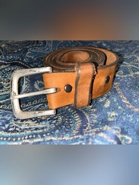 Leather Men's Belt in Tan
